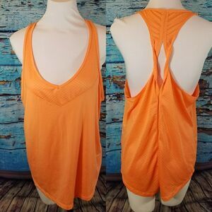 5/$25 mta sport orange tank split racerback xL